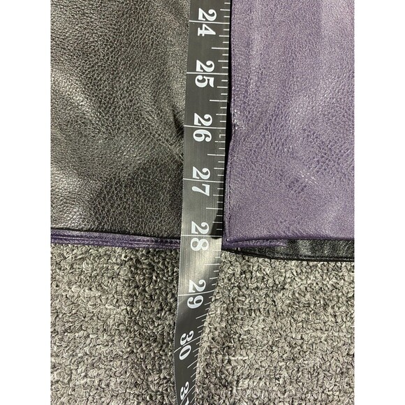 Nike Air Jordan Leather Jacket Purple Black Retro DJ2716 Womens Extra Large XL - Picture 6 of 16